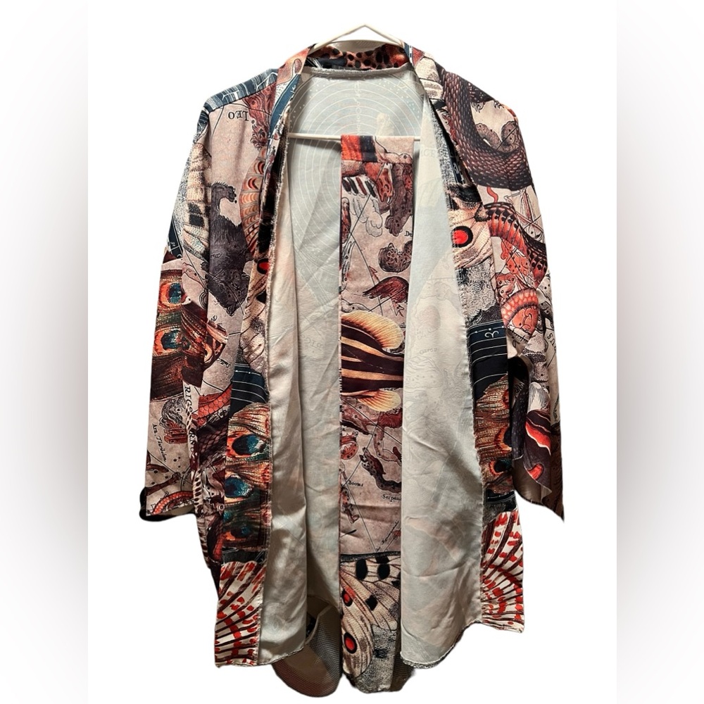 Vintage Kimono with Belt - One Size
